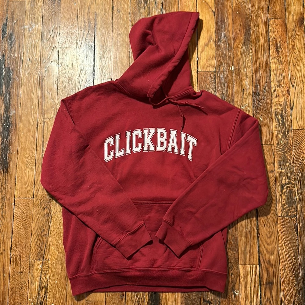 David Dobrik Classic “Clickbait” Hoodie - Medium, Red